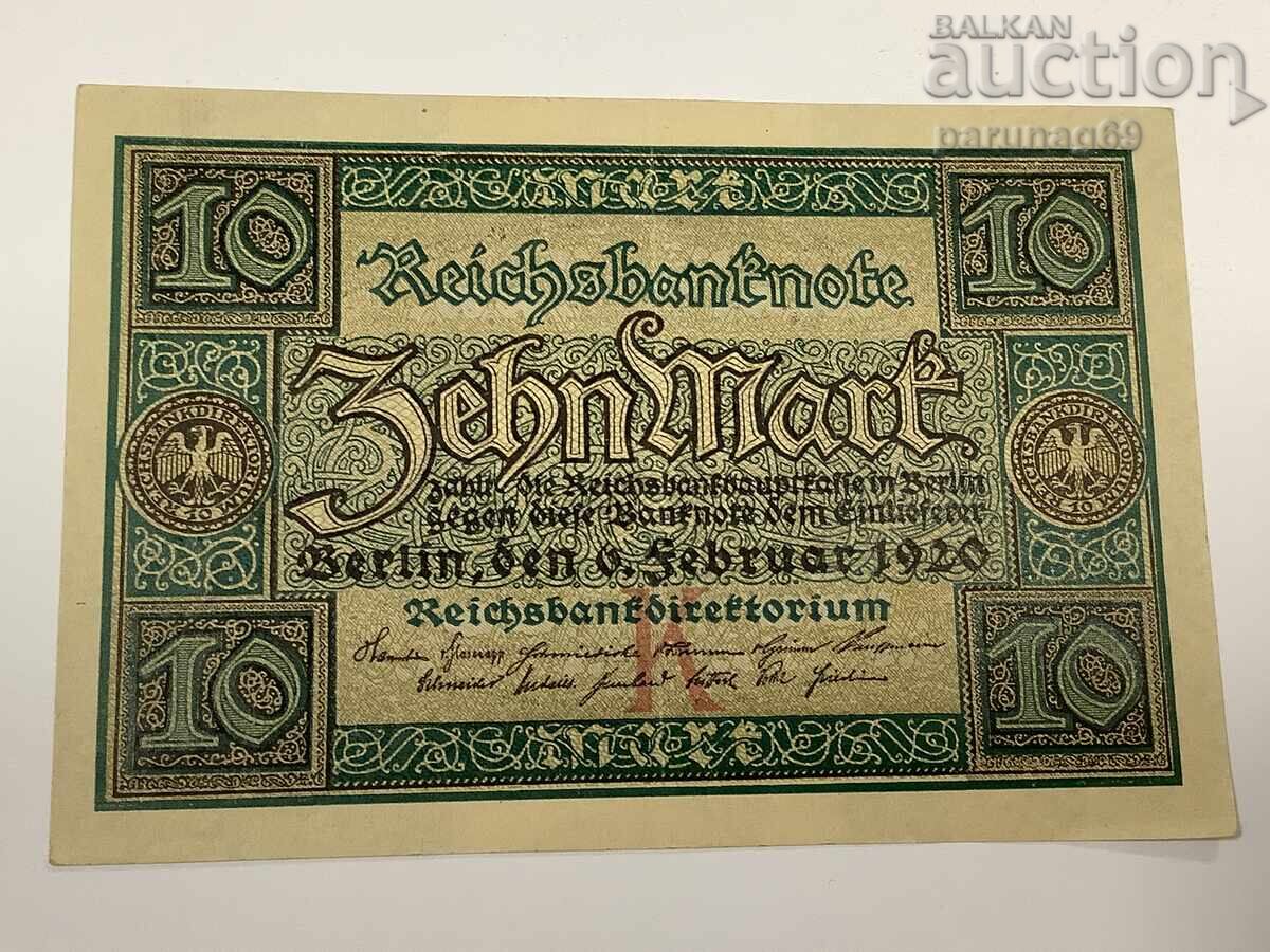 Germania 10 mărci 1920 UNC