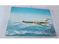 Postcard Tu-154 BGA BALKAN 1975