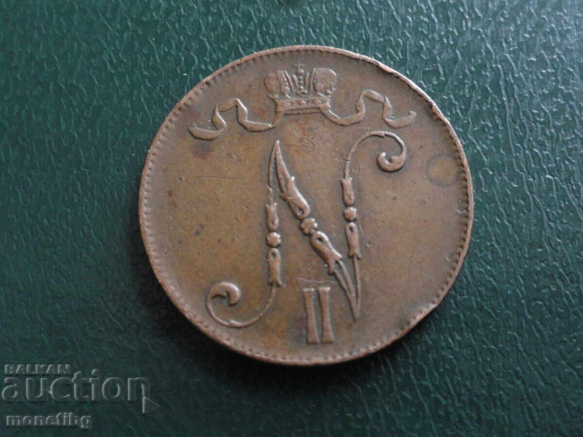 Русия (за Финландия) 1905г. - 5 пениа с цена € 4.60 | 9.00 лв.