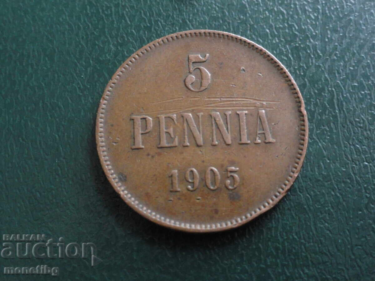 Аукцион Русия (за Финландия) 1905г. - 5 пениа