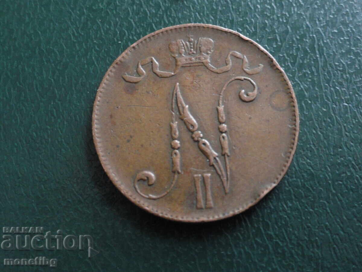 Русия (за Финландия) 1905г. - 5 пениа - 6