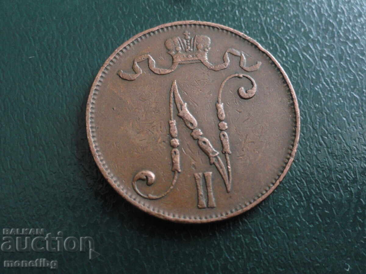 Livrarea Rusia (pentru Finlanda) 1908 - 5 bănuți