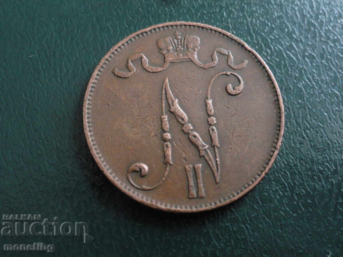 Rusia (pentru Finlanda) 1908 - 5 bănuți - 6