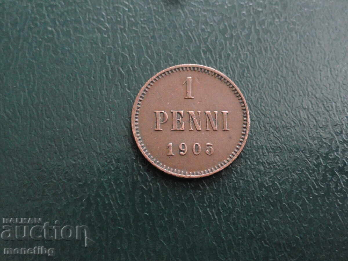 Ρωσία (για τη Φινλανδία) 1905 - 1 πένι - 5