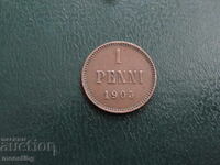 Rusia (pentru Finlanda) 1905 - 1 penni