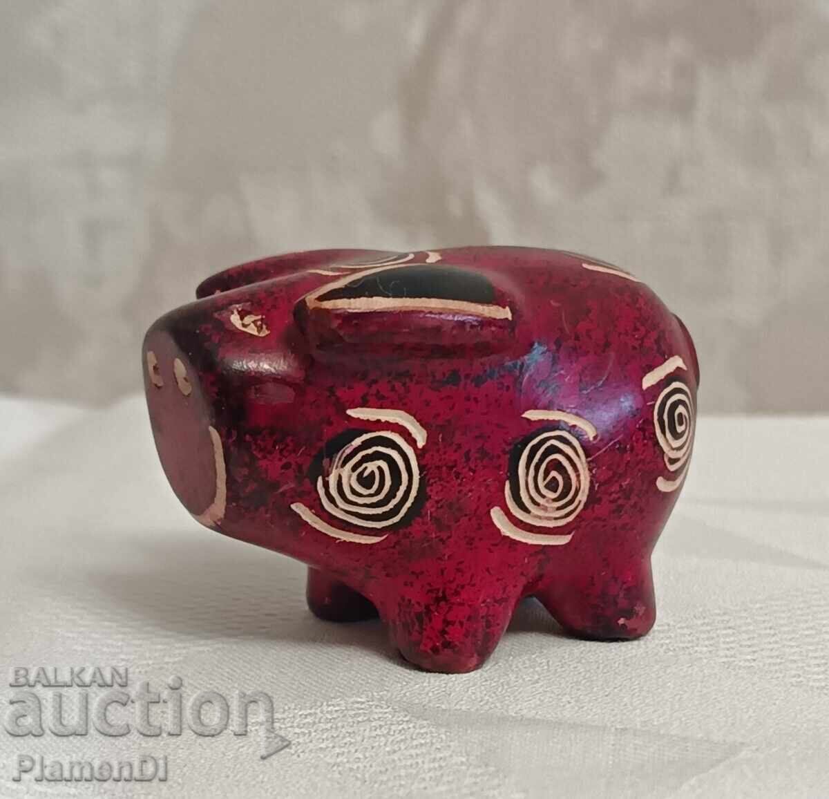 Delivery of Authentic "Piggy" figurine made of African soapstone
