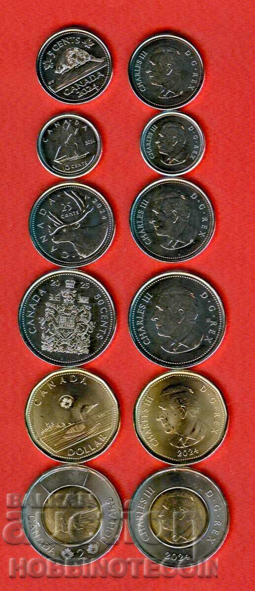CANADA CANADA 5 10 25 50 Cents 1 2 $ issue 2025 KING CHARLES UNC CANADA CANADA 5 10 25 50 Cents 1 2 $ issue 2025 KING CHARLES UNC