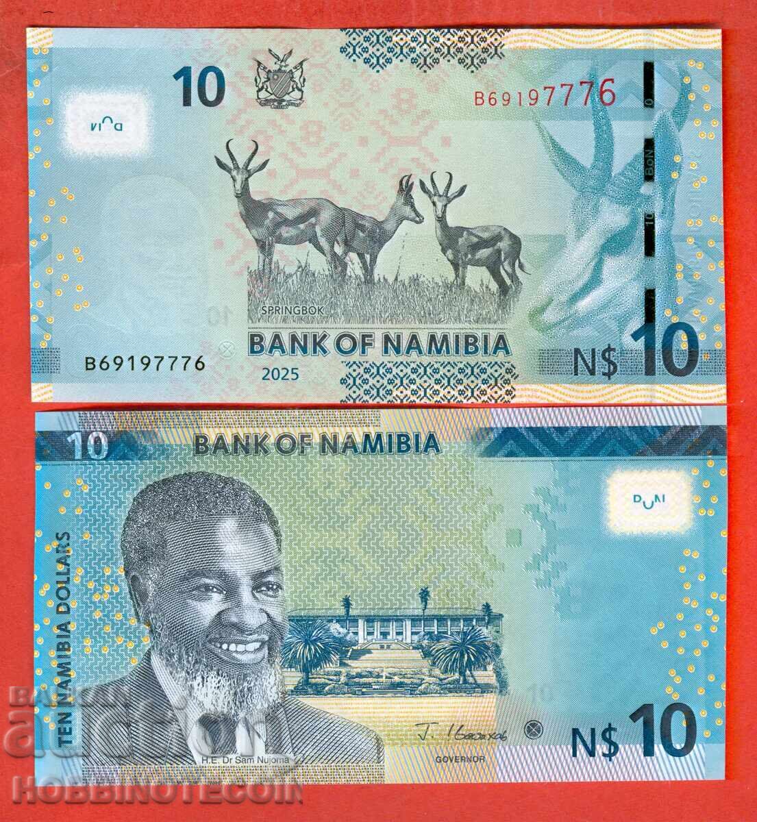 ΝΑΜΙΜΠΙΑ NAMIBIA 10 $ έκδοση - issue 2025 ΚΑΙΝΟΥΡΓΙΟ UNC