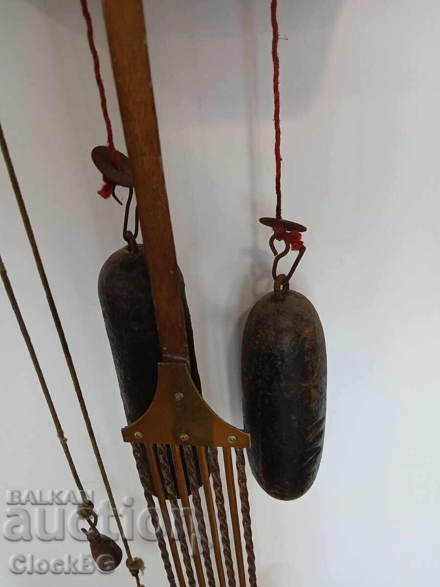 Παράδοση Αντίκα γαλλικό ρολόι τοίχου Comtoise