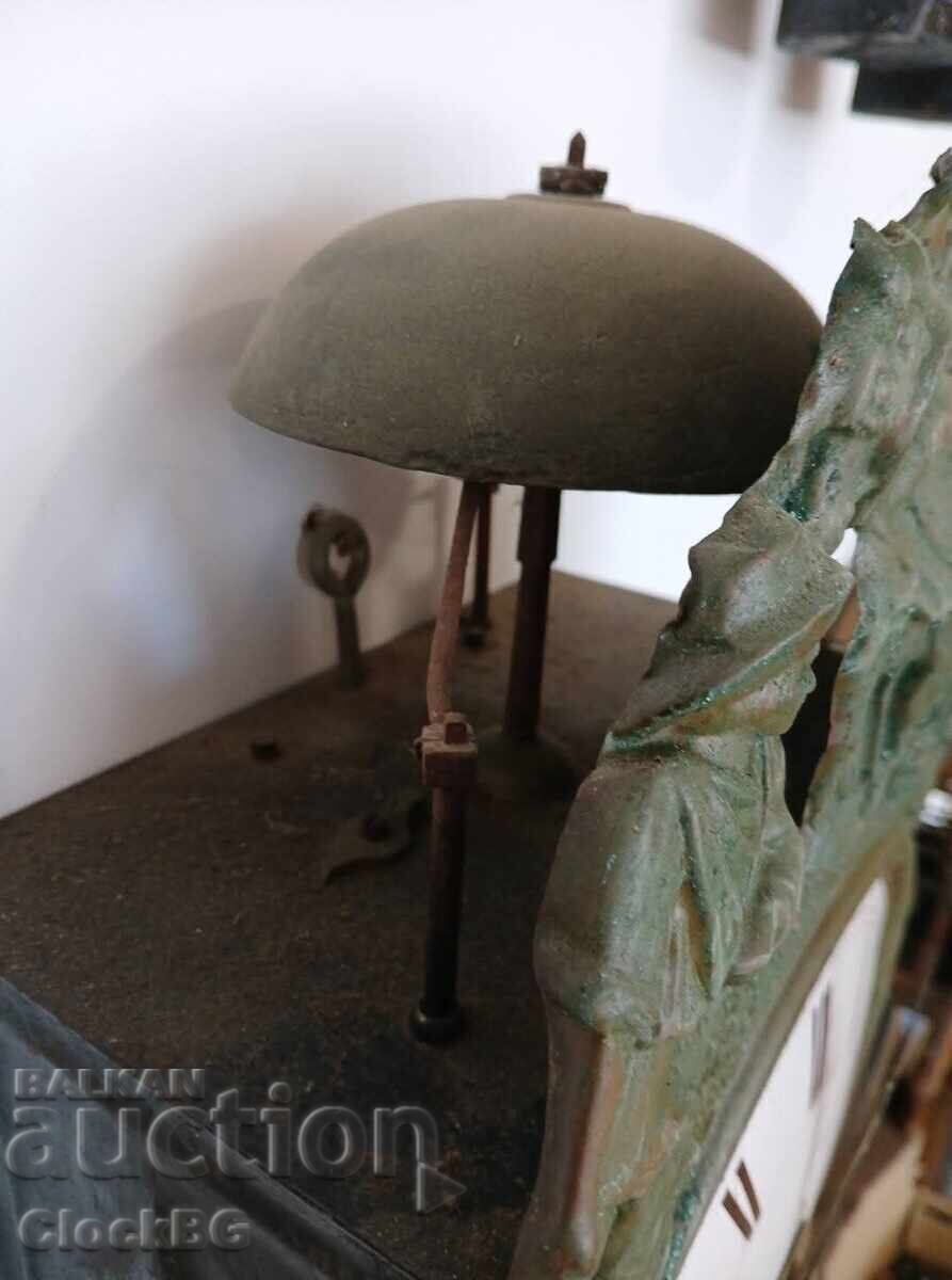 Αντίκα γαλλικό ρολόι τοίχου Comtoise - 5