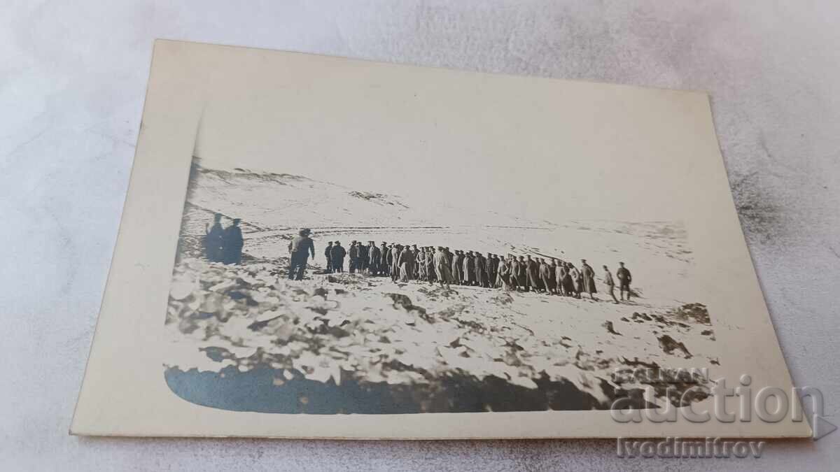 Fotografie Belasitsa Ofițeri și soldați pe front în timpul iernii