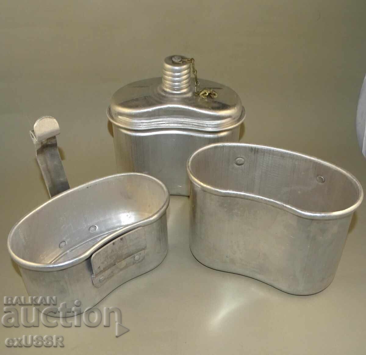 Veche cană de campanie cu cană militară rusească cu preț € 21.00 | 41.07 BGN