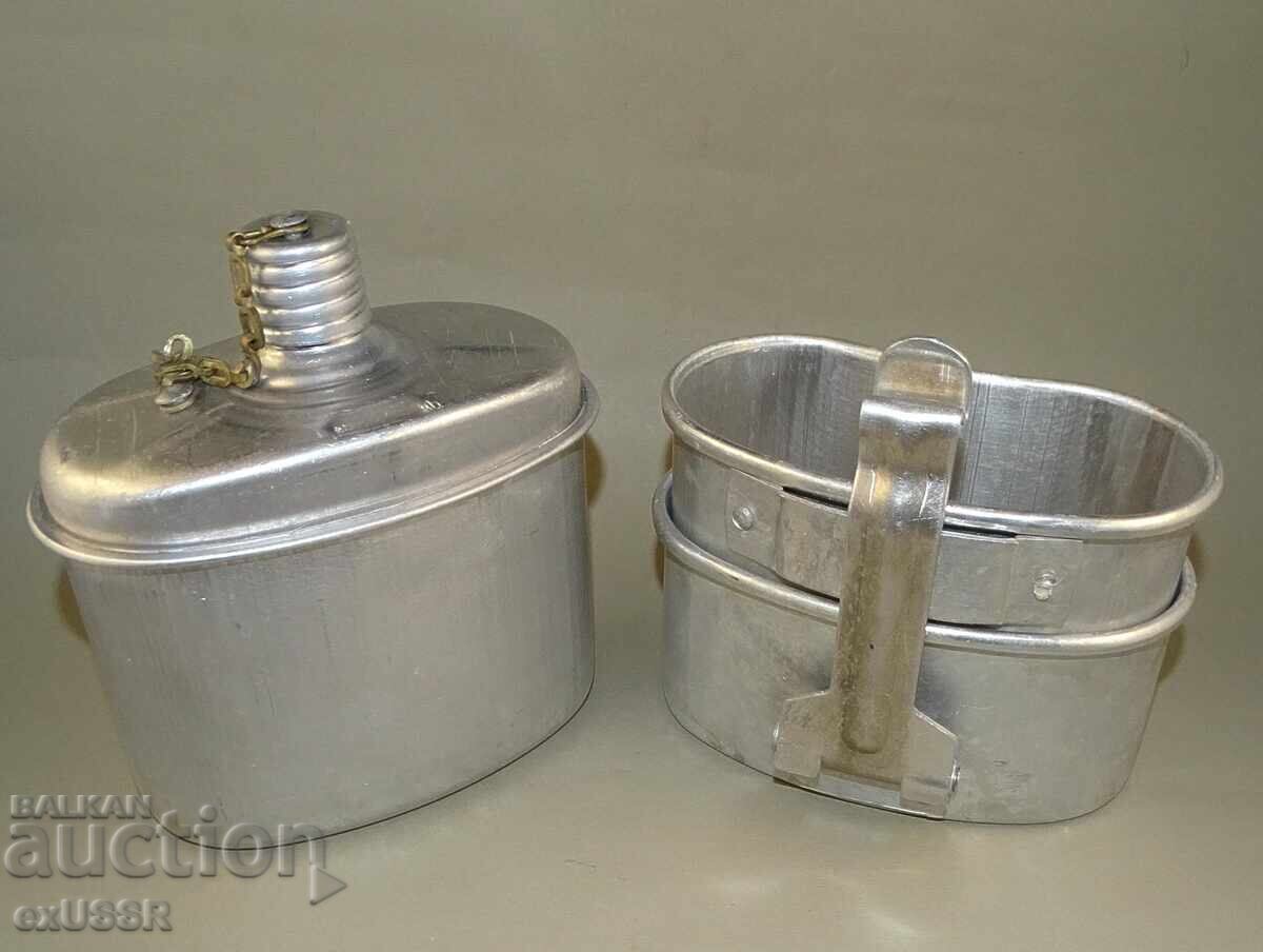 Livrarea Veche cană de campanie cu cană militară rusească