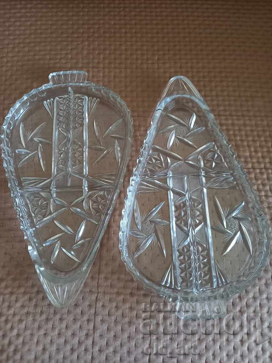 Cristal - Platou pentru aperitive, 2 bucăți cu preț € 25.00 | 48.90 BGN