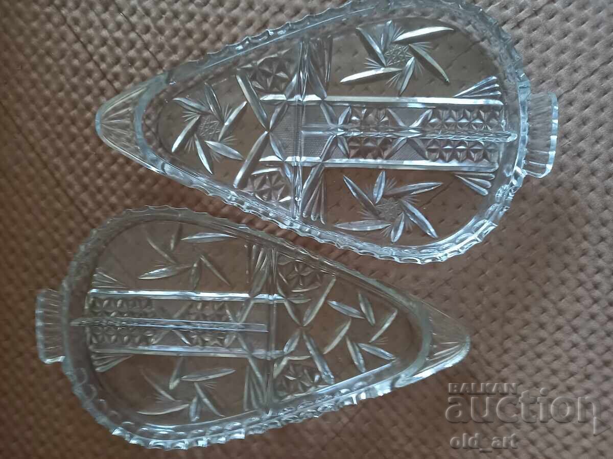 Livrarea Cristal - Platou pentru aperitive, 2 bucăți