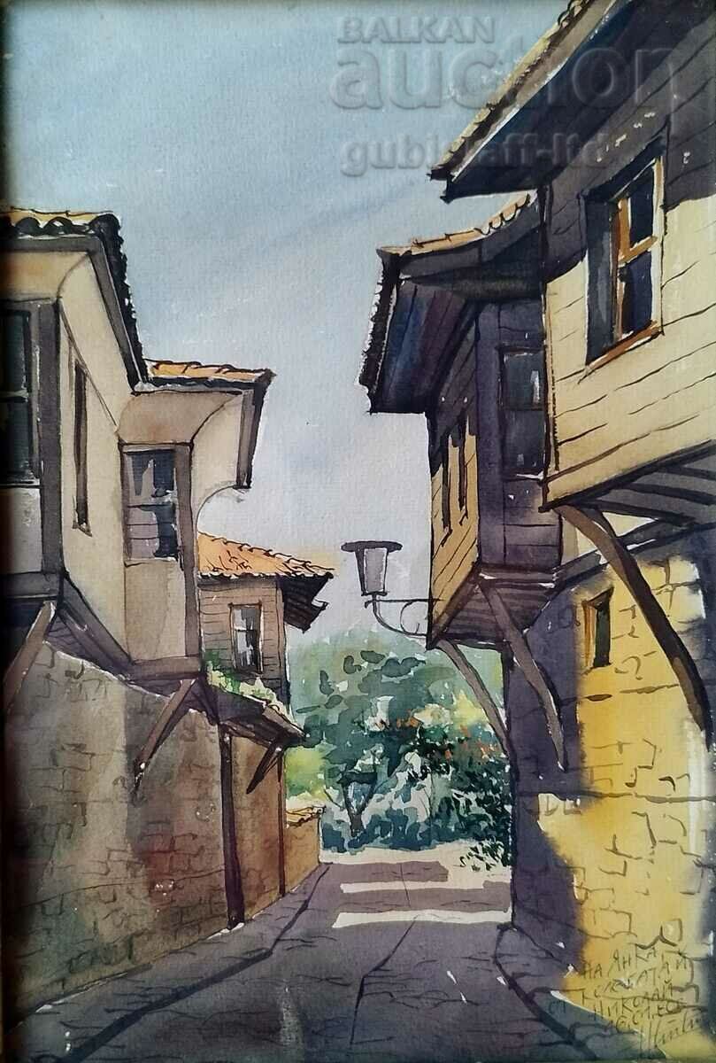 Pictură, peisaj, acuarelă, 1980 cu preț € 85.00 | 166.25 BGN
