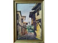 Pictură, peisaj, acuarelă, 1980