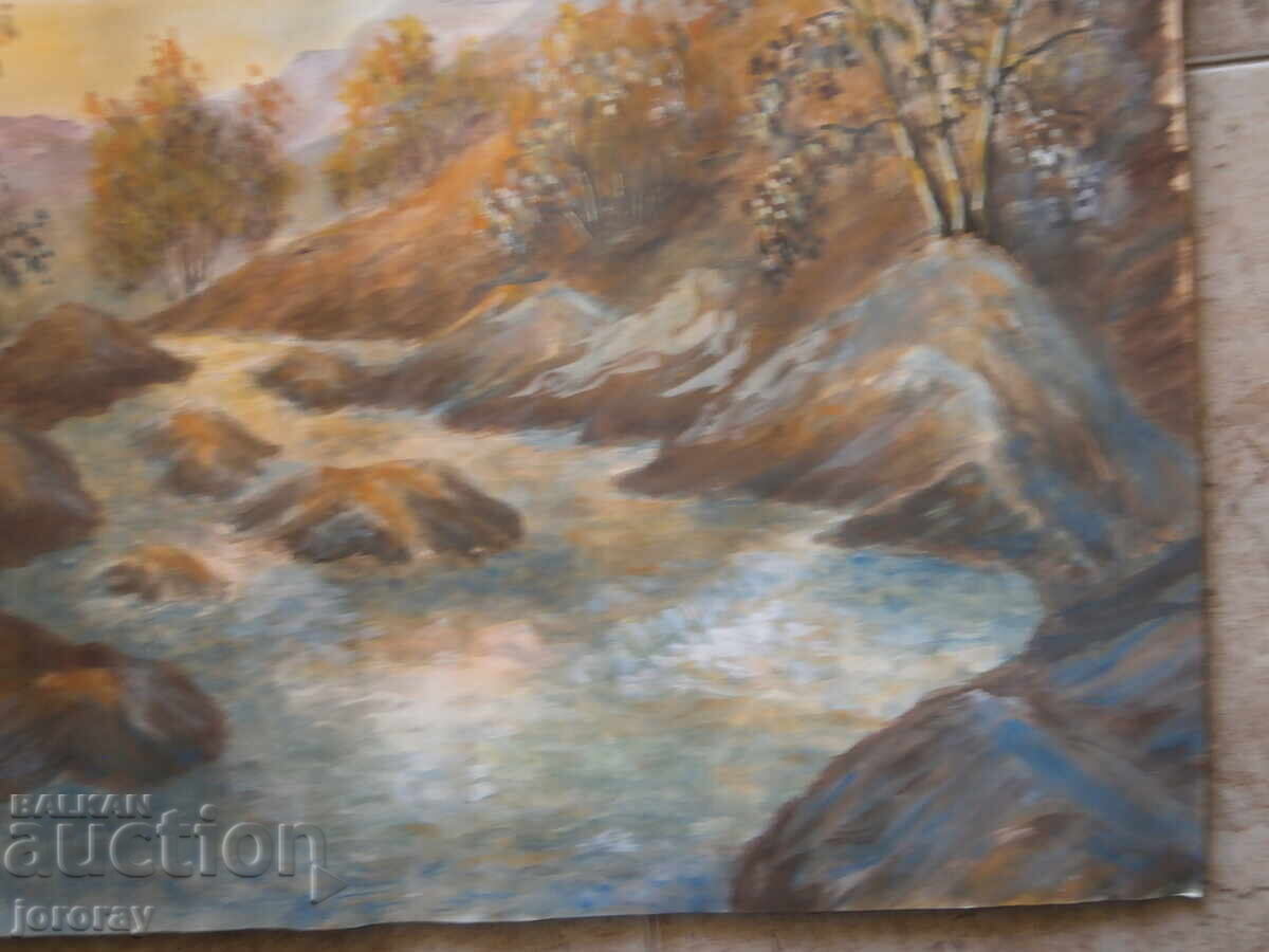 Δημοπρασία Έργο ζωγραφικής τοπίου γκουάς