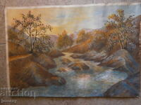 Έργο ζωγραφικής τοπίου γκουάς