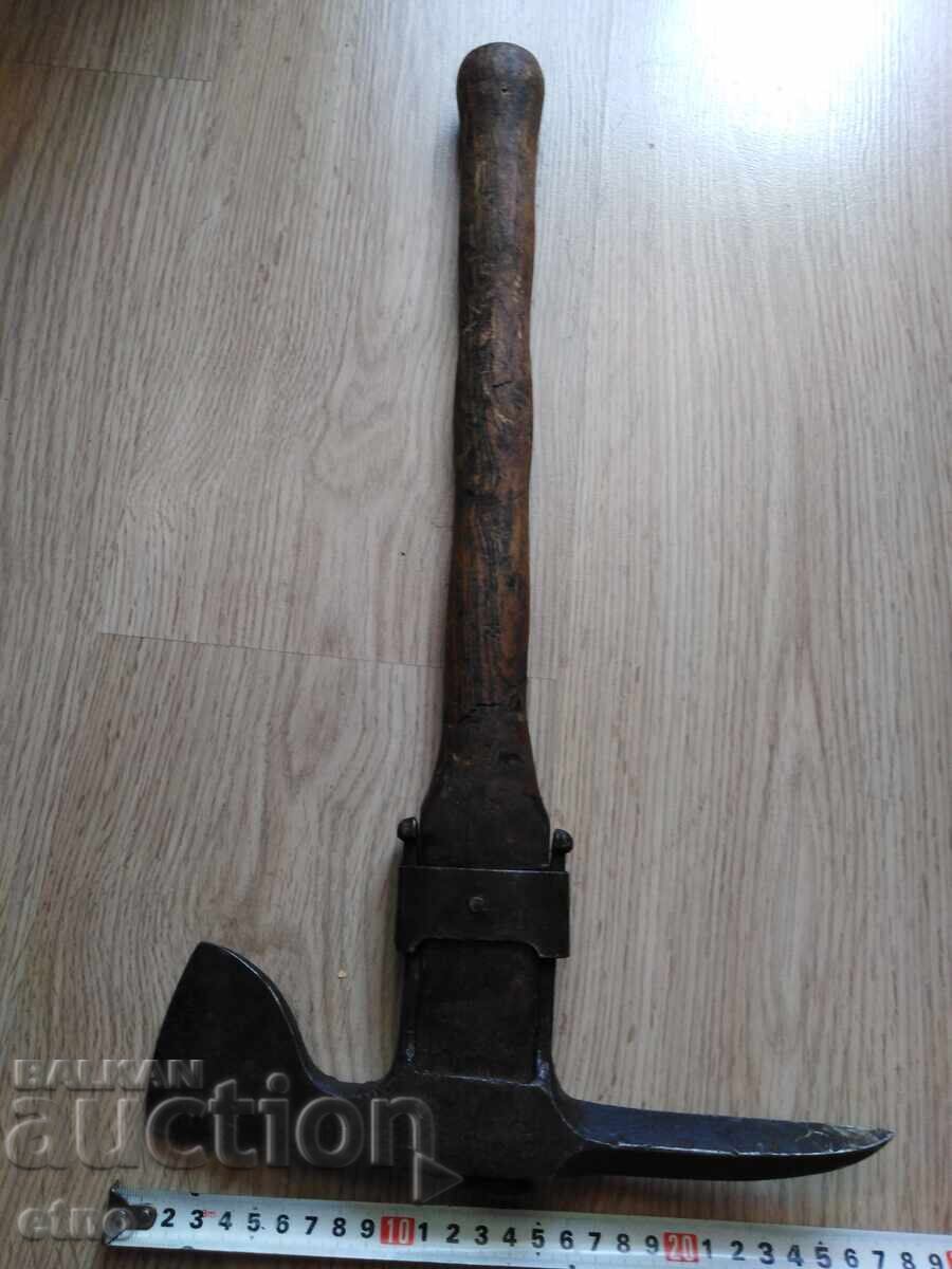 M 1915-PSV-Uneltă germană pentru șanț, hexagonal, topor, cuțit - 7