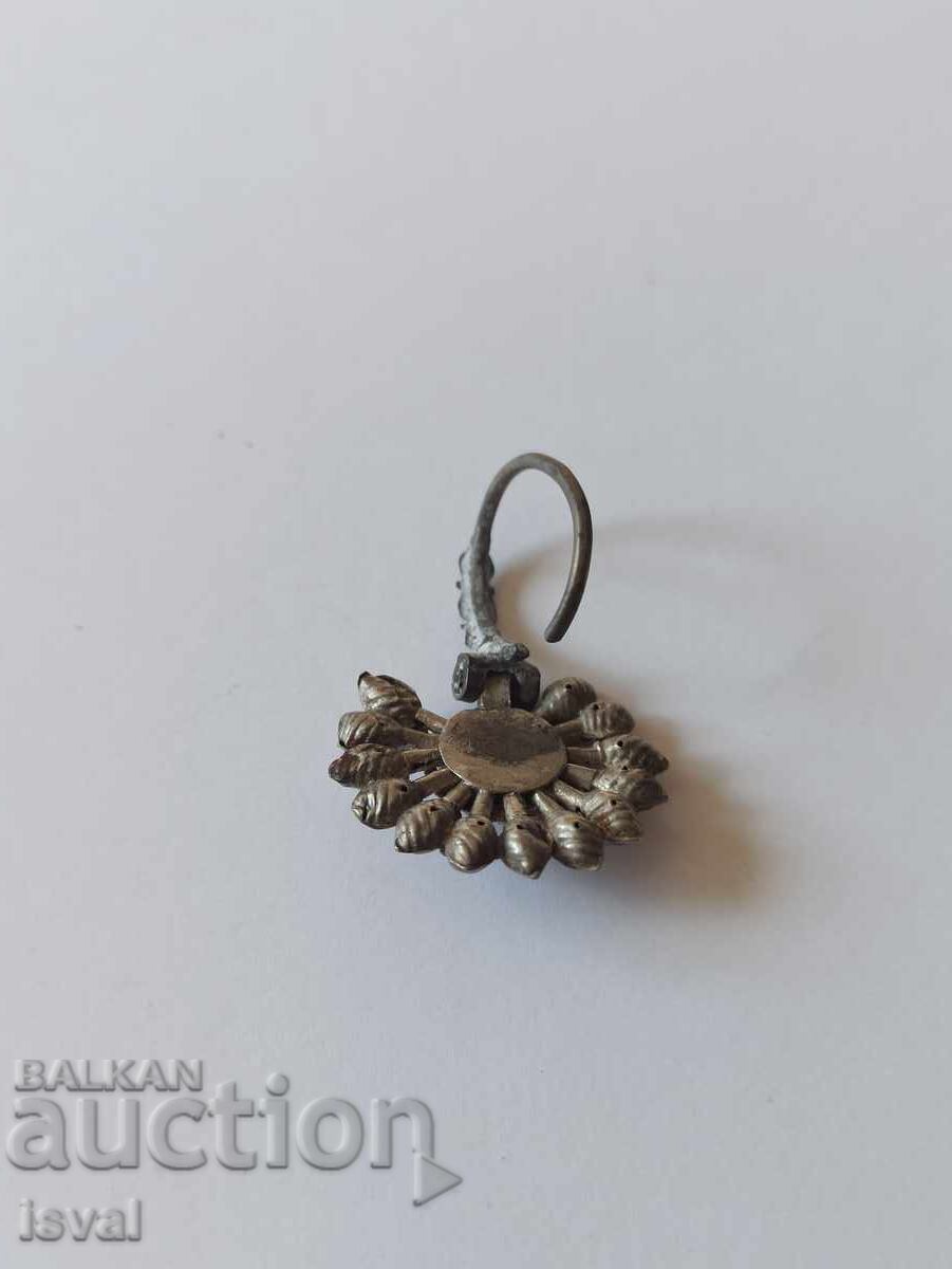 Παράδοση Αναγεννησιακό ασημένιο σκουλαρίκι σετσάν - Αρπαλία - 1 τεμ!