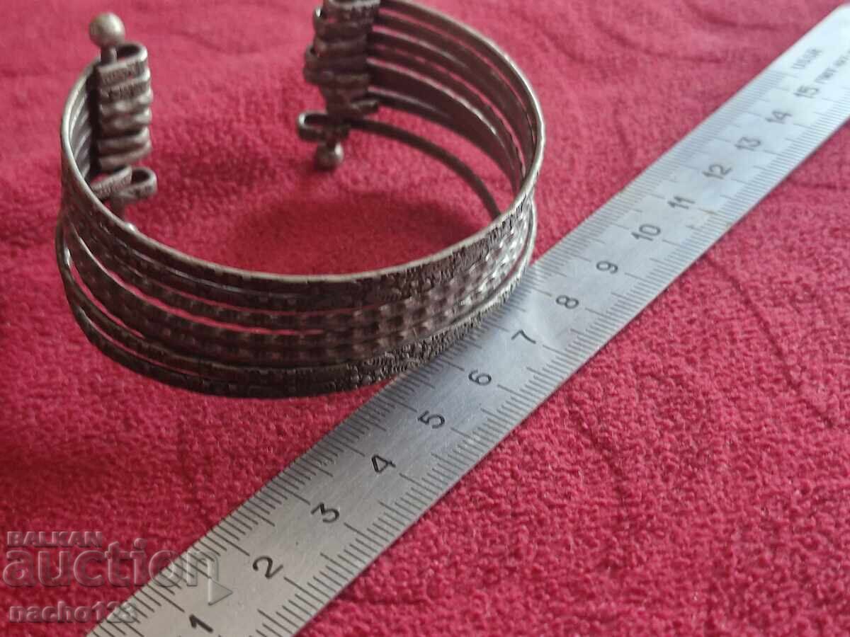 Livrarea Bratara placata cu argint veche