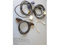 Лот аудио и видео кабели.