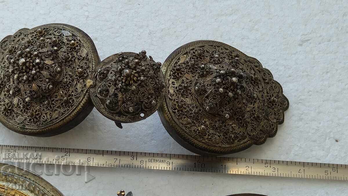 LOT PAFTALE FILIGRAN PLACATE CU AUR RARE - 5