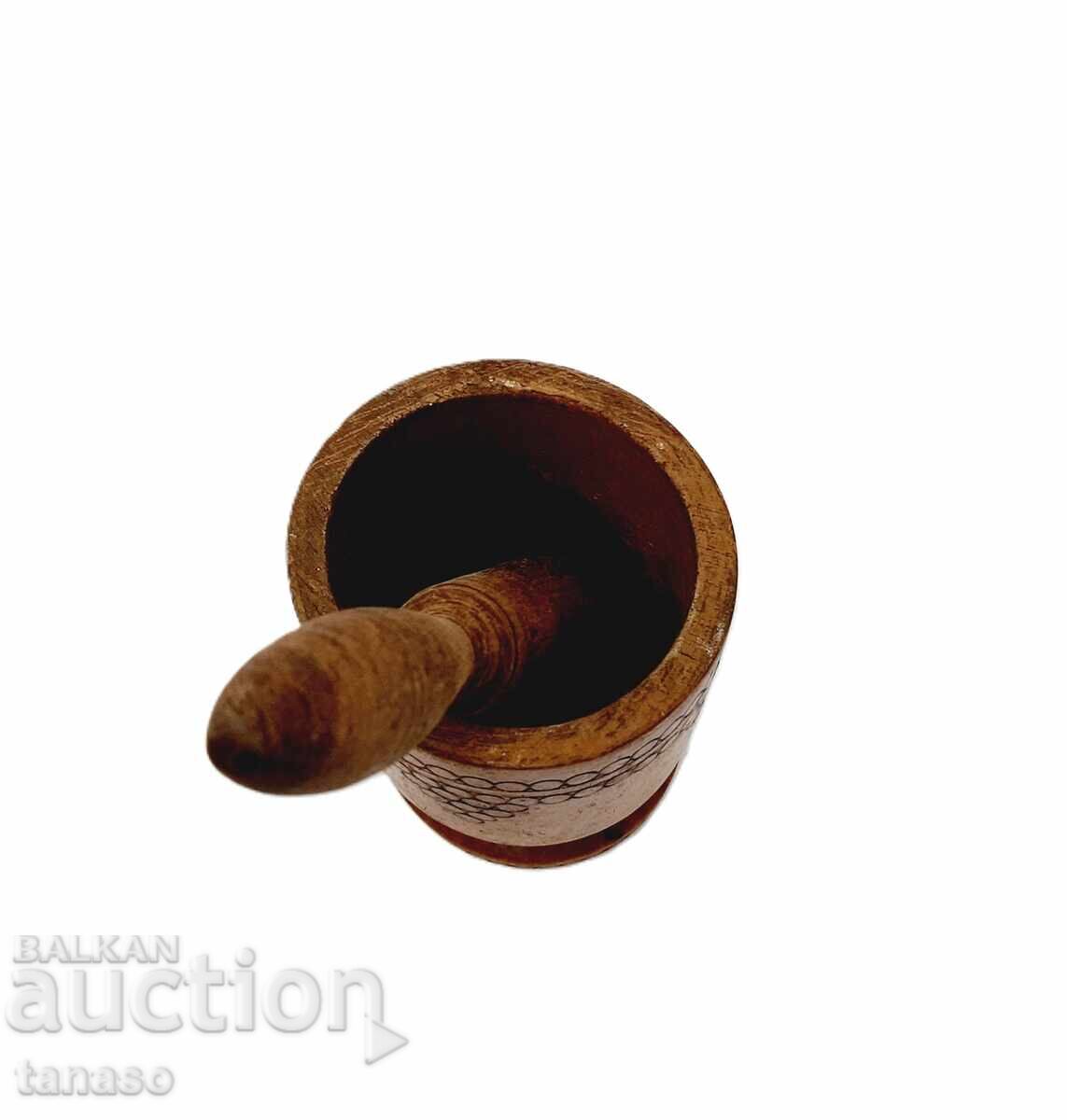 Vechi mojar din lemn pirogravat (5.4) - 6