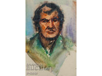 Watercolor portrait painting
