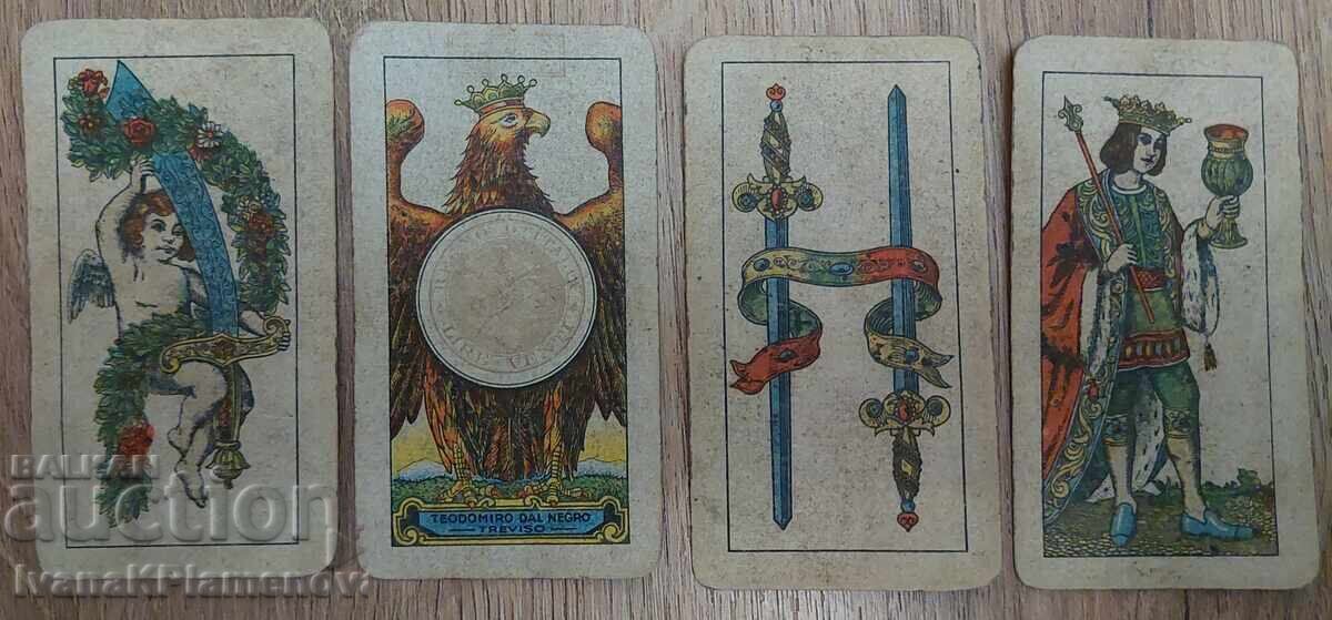 Παράδοση Vintage τράπουλα Ιταλίας Dal Negro για συλλέκτες 40 φύλλα