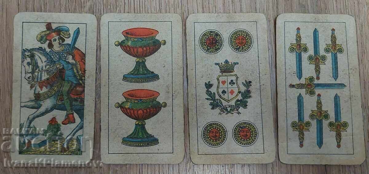 Cărți de joc vintage Italia Dal Negro pentru colecționari 40 bucăți - 6