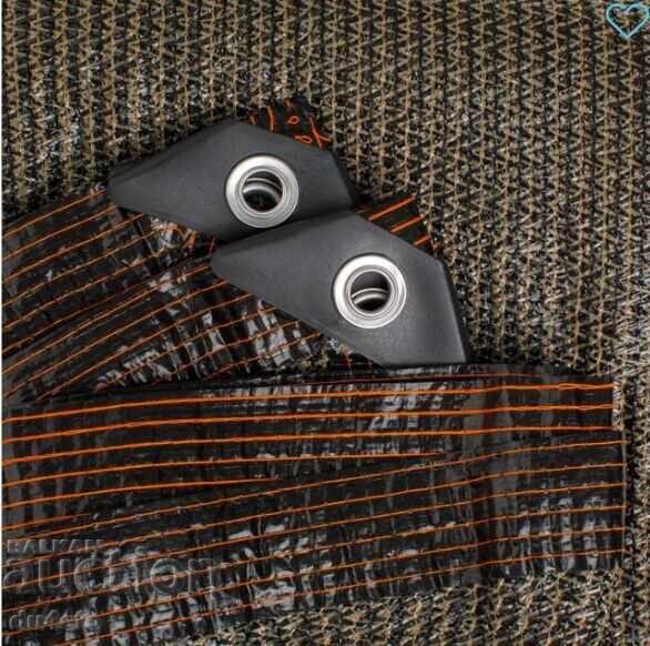 Licitație Copertină tip plasă 2x3m maro – protecție UV, umbră densă, dublă