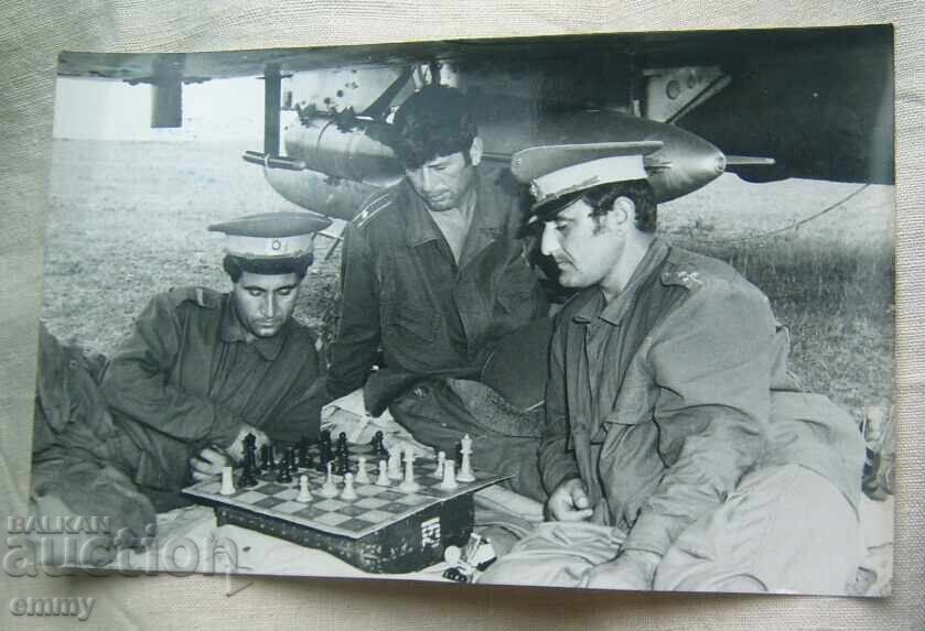 Φωτογραφία στρατιωτικοί, αξιωματικοί, πιλότοι. 1976