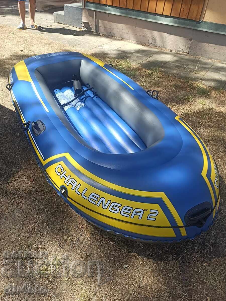 Φουσκωτή βάρκα INTEX Challenger 2 σετ – με τρόμπα και κουπιά με τιμή € 62.00 | 121.26 BGN
