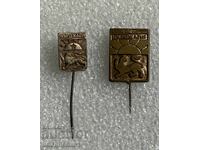 Lot of badges coat of arms city of KARDZHALI