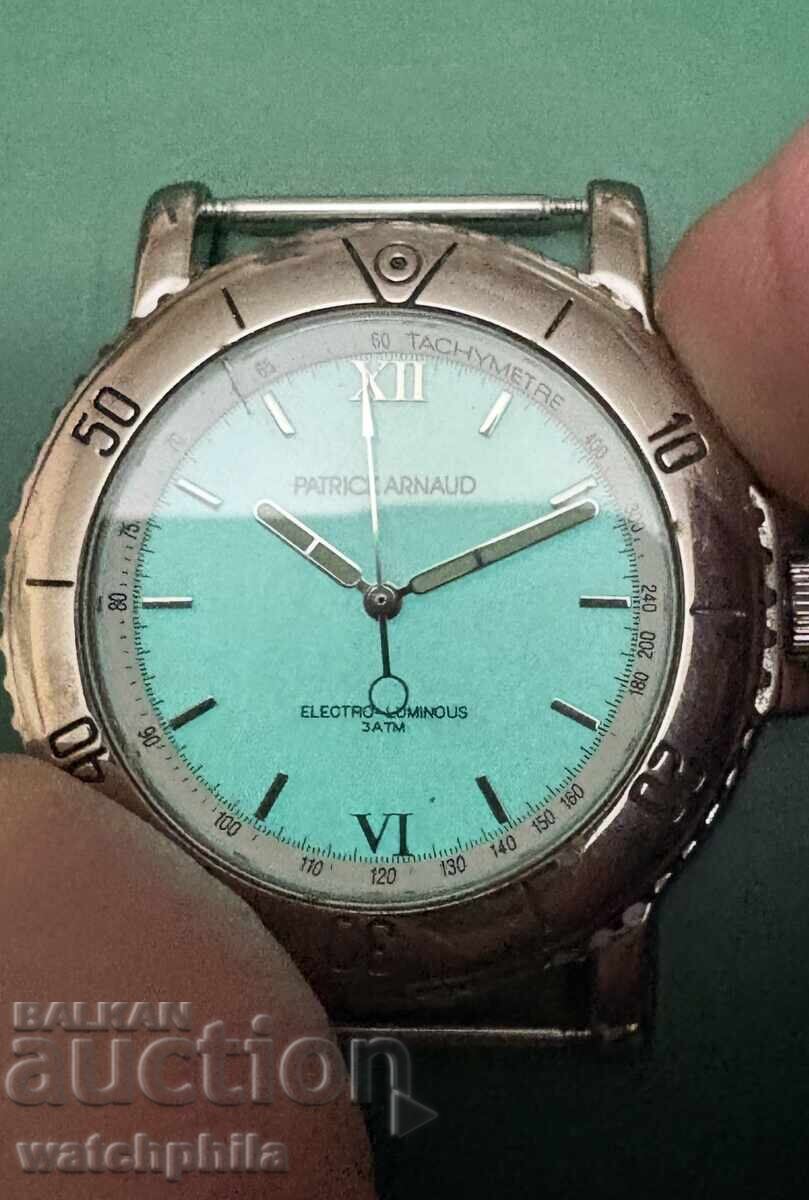Delivery of Patrick Arnaud Electro-Luminous rare men's watch. Works