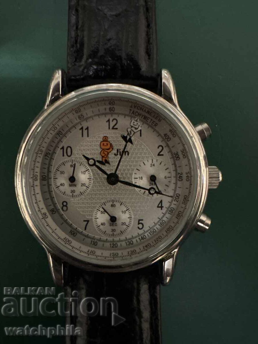 Σπάνιο ανδρικό ρολόι Jim Chronograph. Λειτουργεί με τιμή € 1.60 | 3.13 BGN