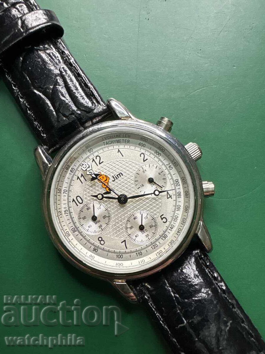 Σπάνιο ανδρικό ρολόι Jim Chronograph. Λειτουργεί