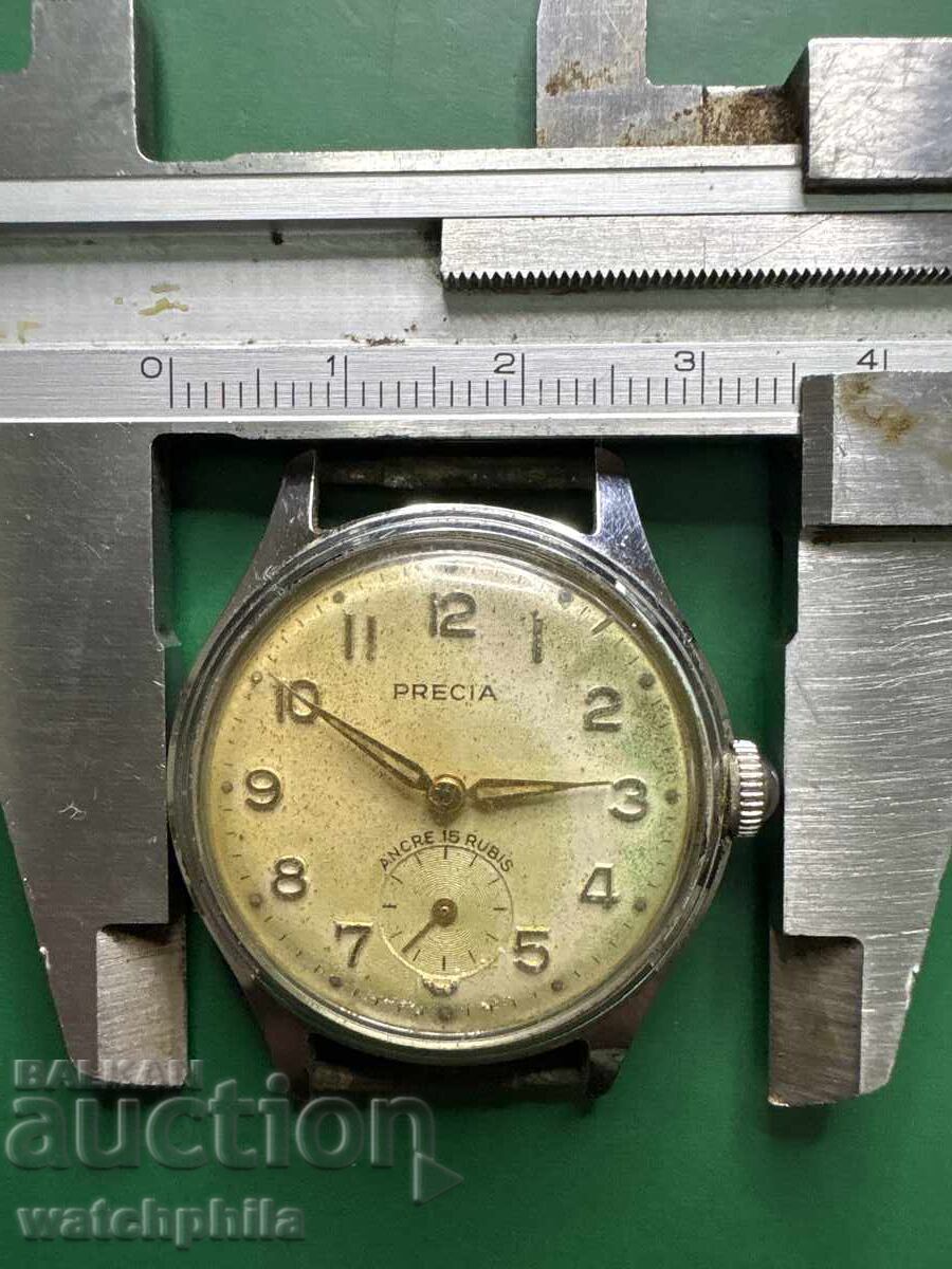 Доставка на Precia швейцарски мъжки часовник. Работи.  Рядък