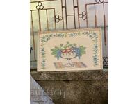 Tablou vechi, imprimeu bulgăresc pe pânză
