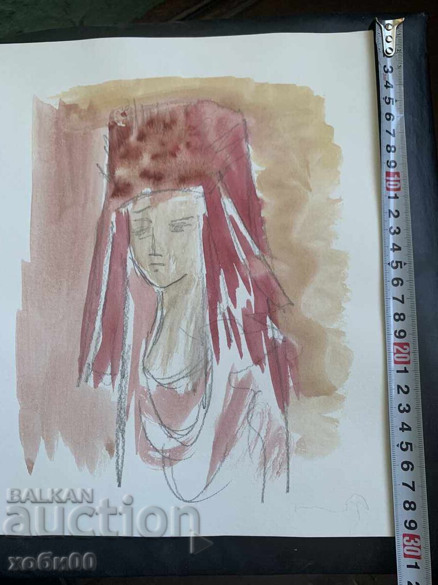 Рисунка портрет момиче с цена € 20.00 | 39.12 лв.