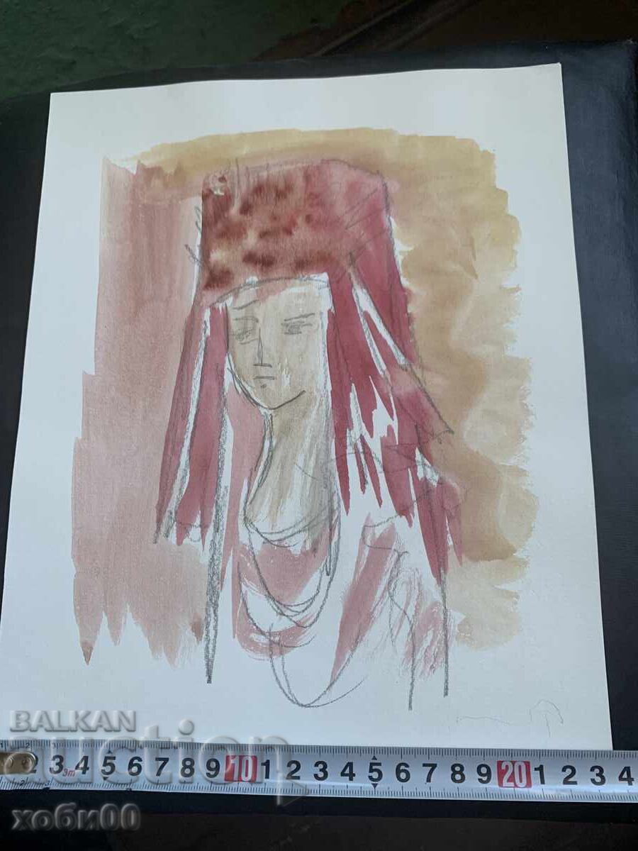 Рисунка портрет момиче