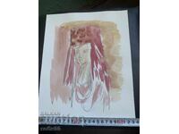 Рисунка портрет момиче