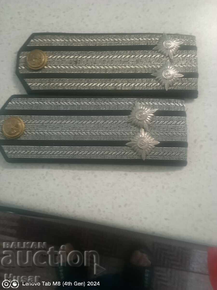 Shoulder boards Captain 2nd rank Bulgaria Navy