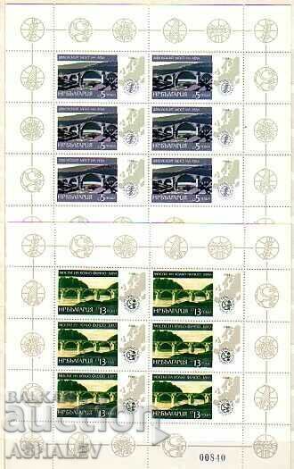 1984 Europe-Bridges 4 φύλλα x 6**