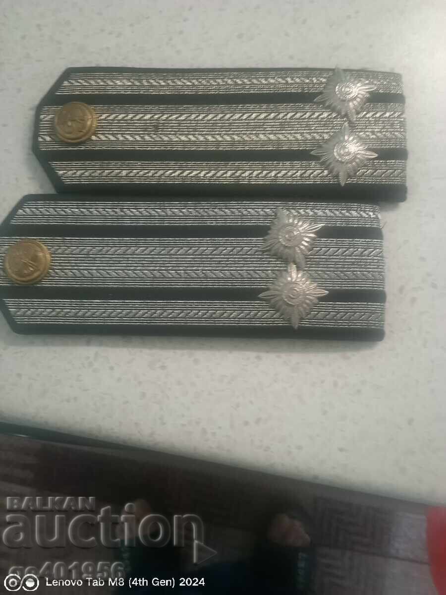 Shoulder boards Captain 2nd rank Bulgaria Navy