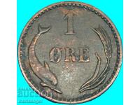 Danemarca 1902 1 minereu de altădată - denumire destul de rară