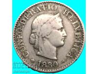 Elveția 5 Rappen 1880 Helveția