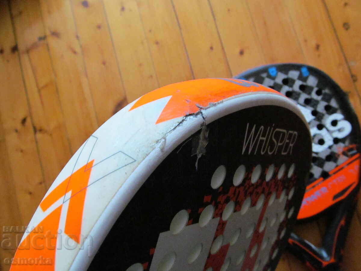 Două rachete de tenis de plajă padel minge Adidas Wilson joc palete - 5